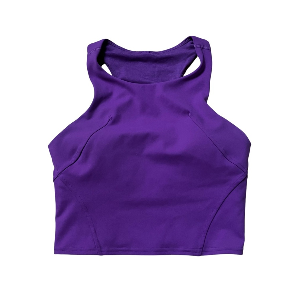 lululemon athletica Purple High-Neck Racerback Crop Tank